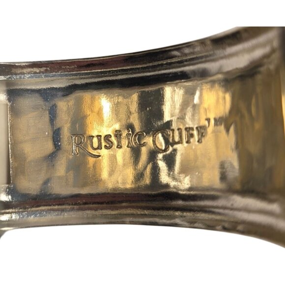 Rustic Cuff Silver-Tone "L" Initial Bracelet womens jewelry monogram - Picture 3 of 4